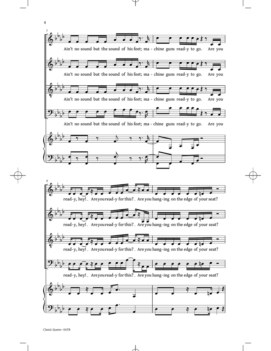 Classic Queen (Choral Collection) (Arr. Philip Lawson) 4-Part scores gallery preview page 2