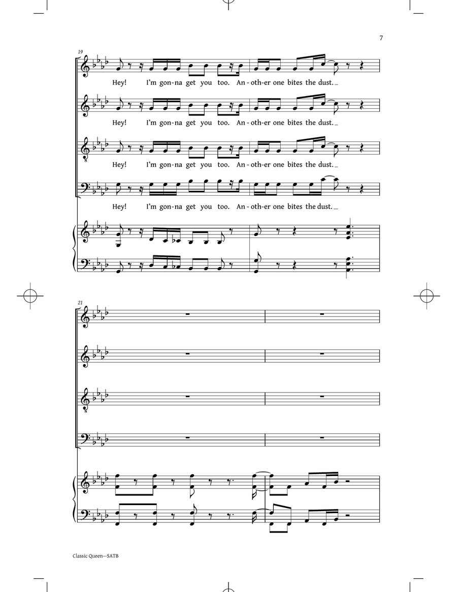 Classic Queen (Choral Collection) (Arr. Philip Lawson) 4-Part scores gallery preview page 5