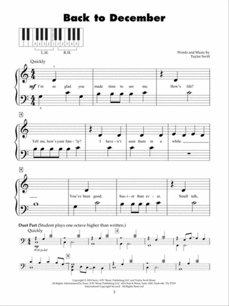 Best of Taylor Swift - Updated Edition Piano scores gallery preview page 3