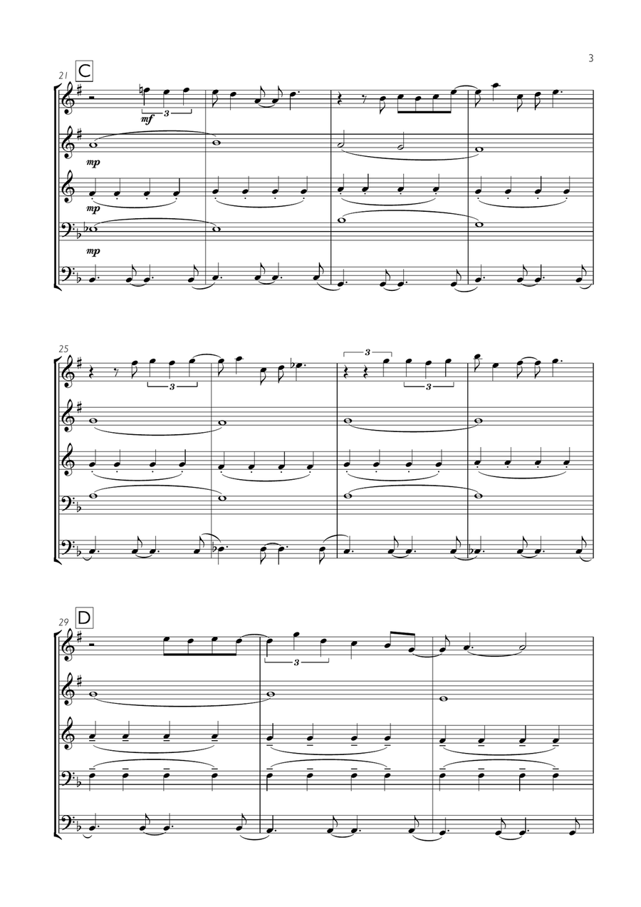 God Only Knows God Only Knows Brass Ensemble scores gallery preview page 3