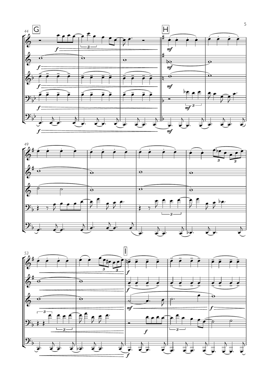 God Only Knows God Only Knows Brass Ensemble scores gallery preview page 5