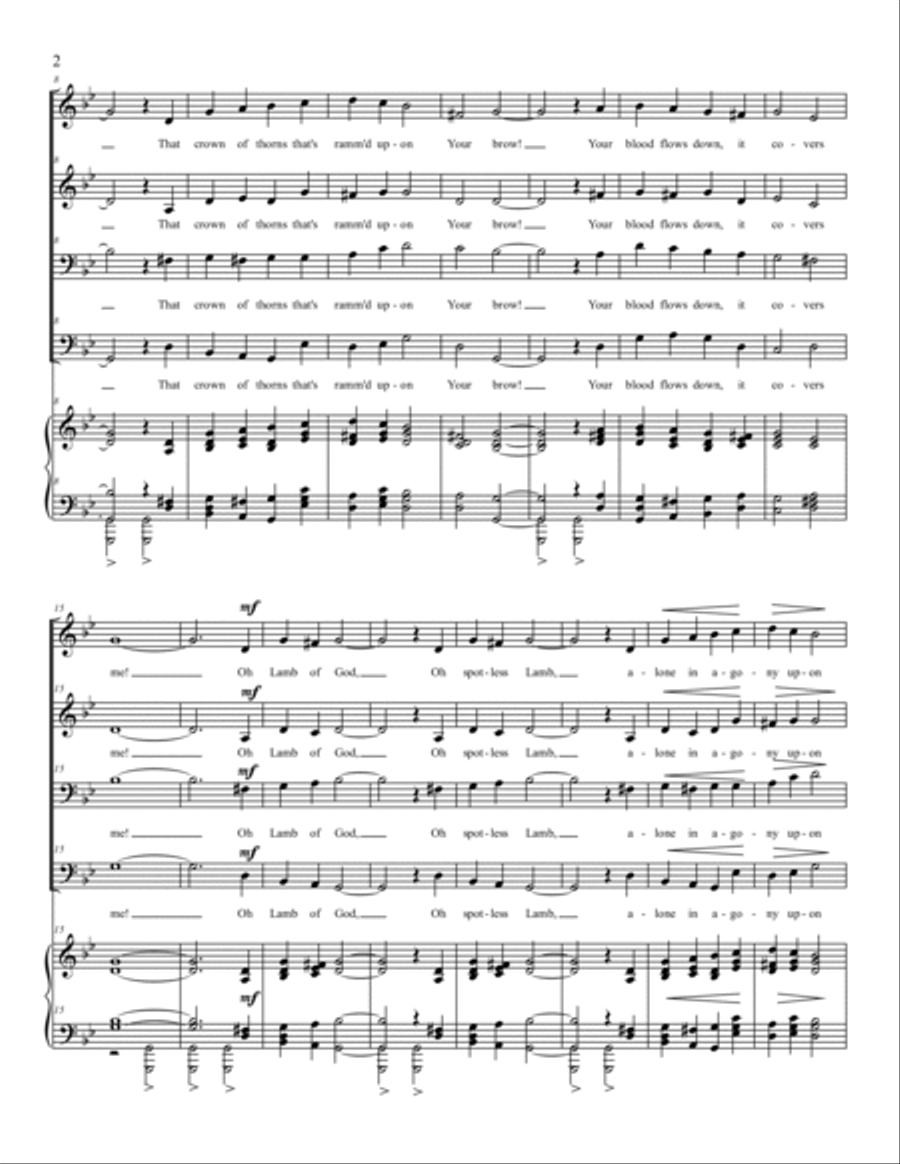 Paid In Full Choir scores gallery preview page 2