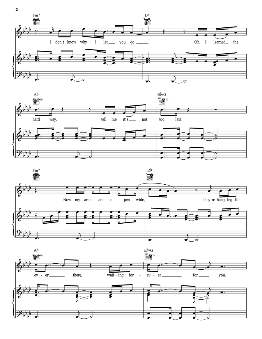 It's Gotta Be You Piano, Vocal, Guitar scores gallery preview page 2