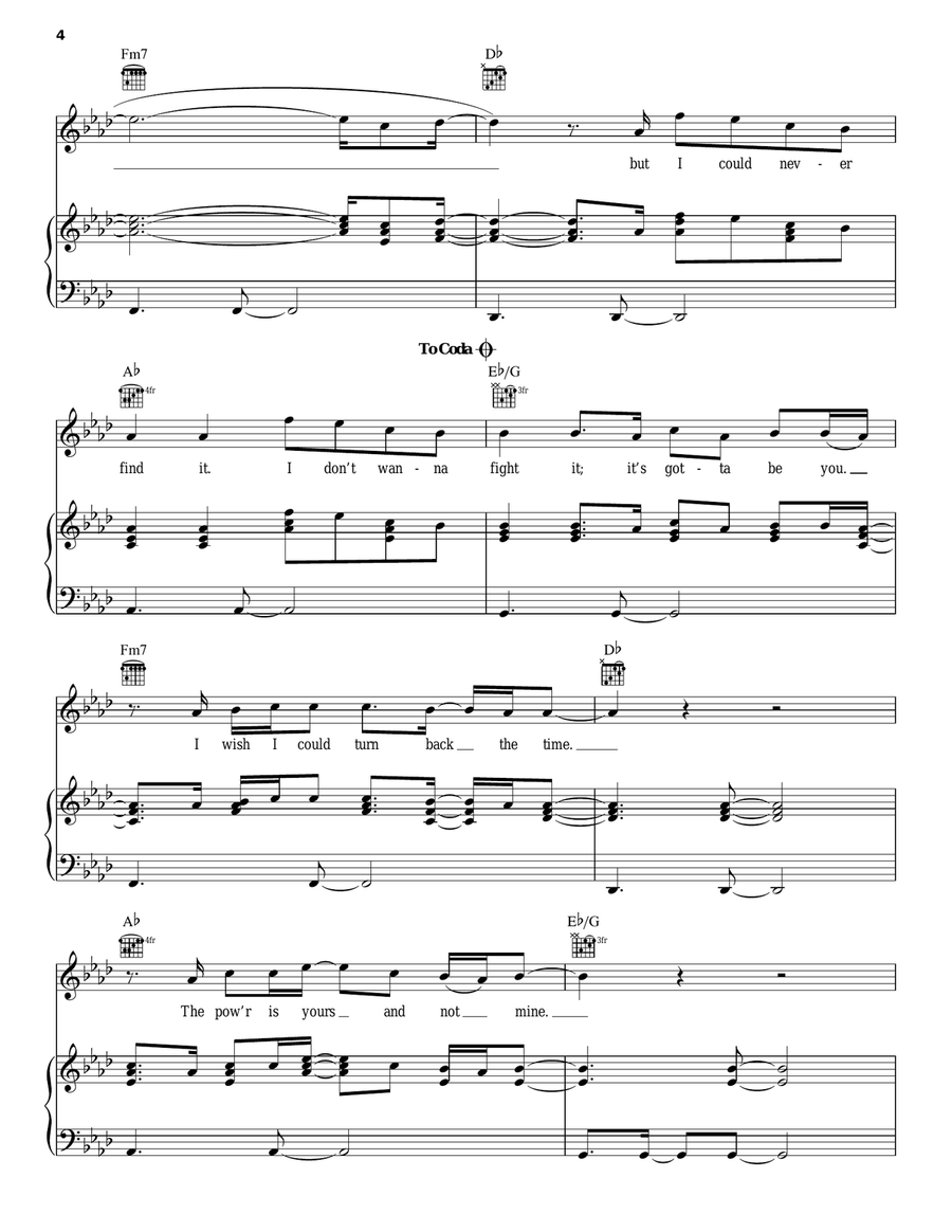It's Gotta Be You Piano, Vocal, Guitar scores gallery preview page 4