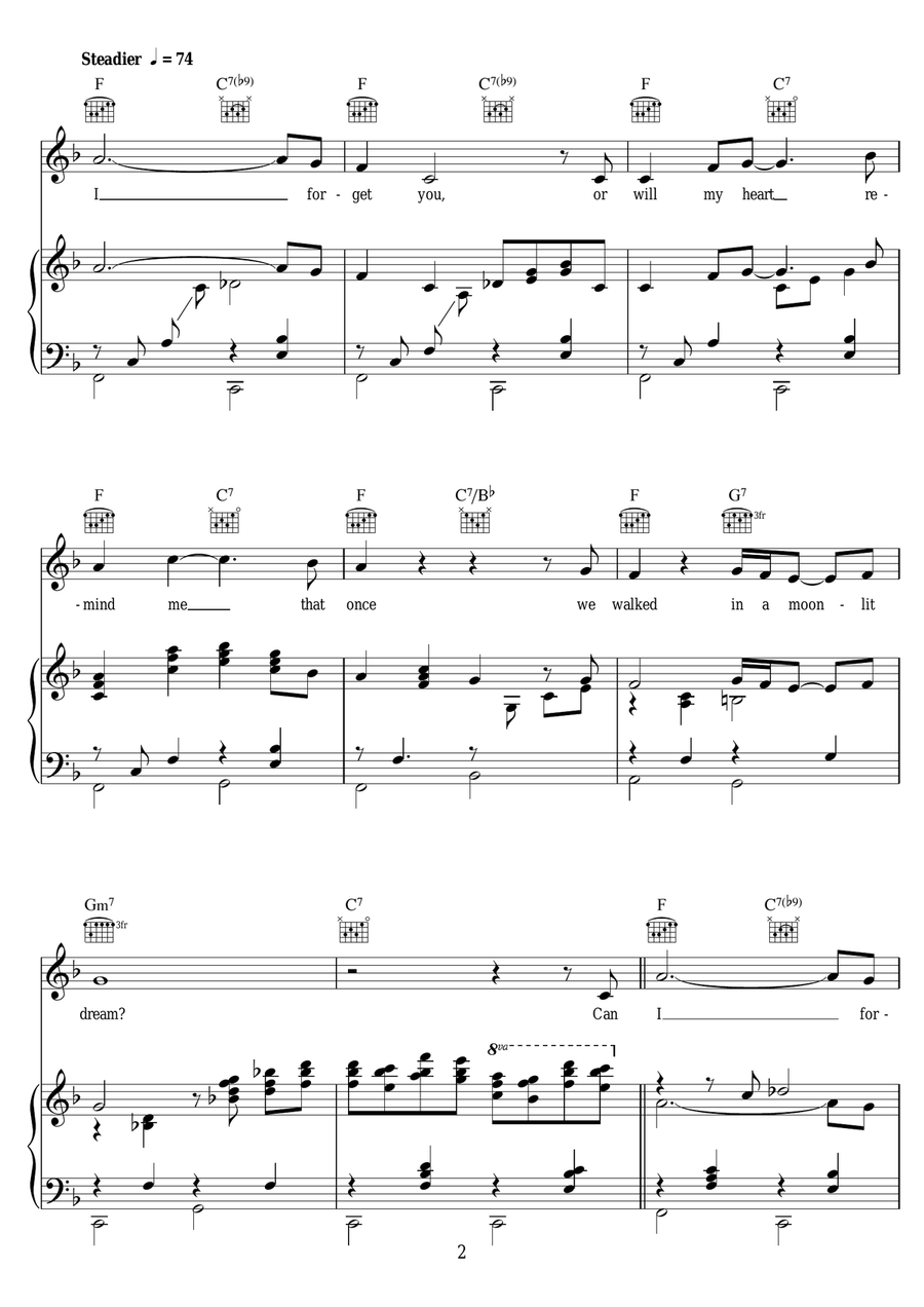 Can I Forget You? Can I Forget You? Piano, Vocal scores gallery preview page 2