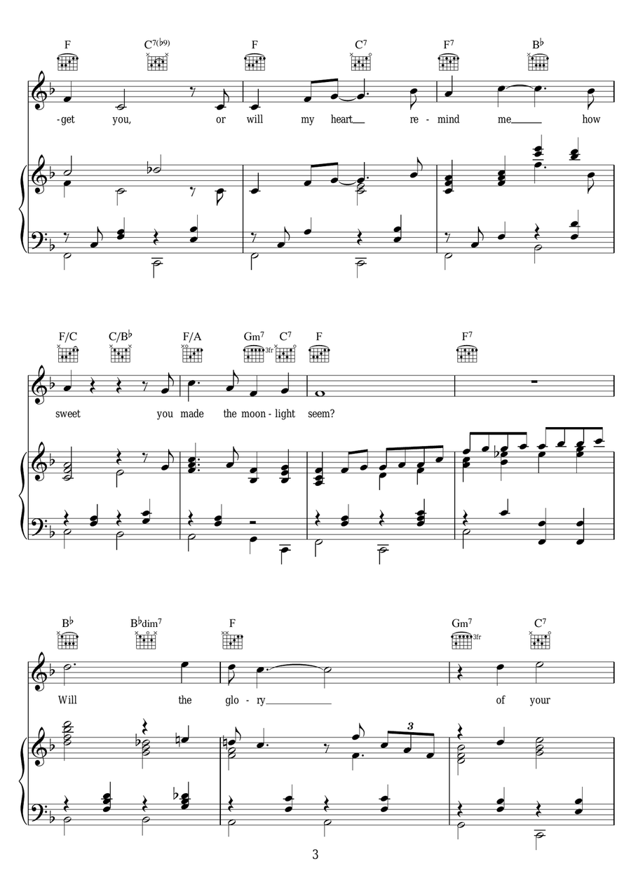Can I Forget You? Can I Forget You? Piano, Vocal scores gallery preview page 3