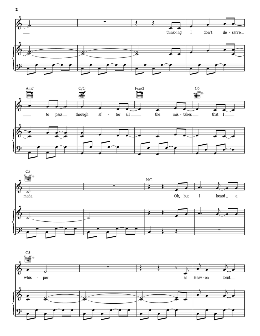 Broken Things Broken Things Piano, Vocal, Guitar scores gallery preview page 2