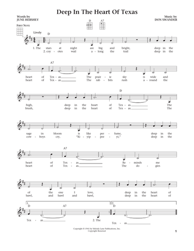 Deep In The Heart Of Texas (from The Daily Ukulele) (arr. Liz and Jim Beloff)