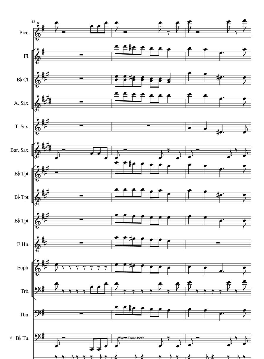 Lips Are Movin' Lips Are Movin' Large Ensemble scores gallery preview page 6