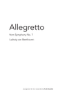 Allegretto from Symphony 7 for Horn Choir