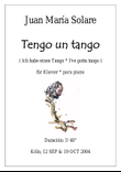 Tengo un Tango [piano solo]