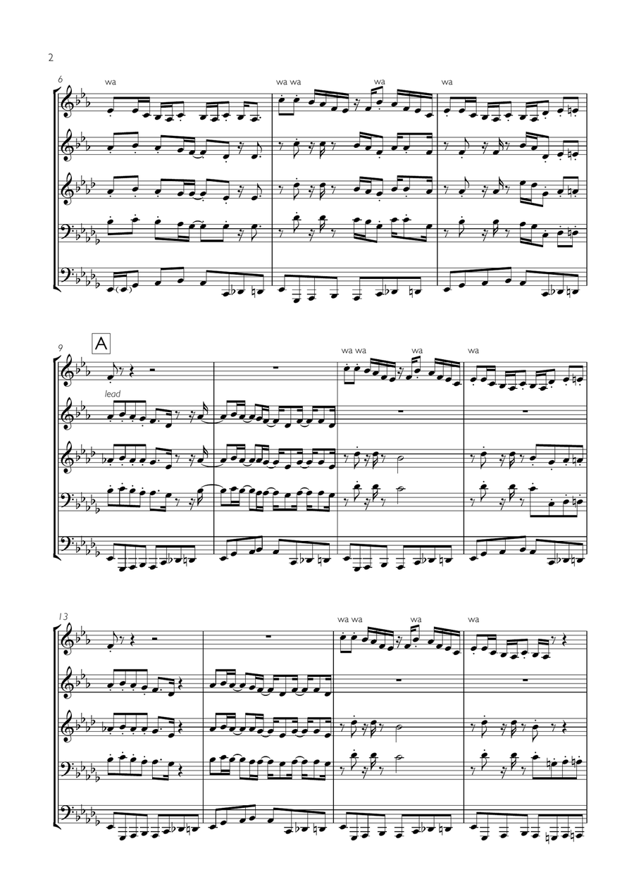 I Wish Brass Ensemble scores gallery preview page 2