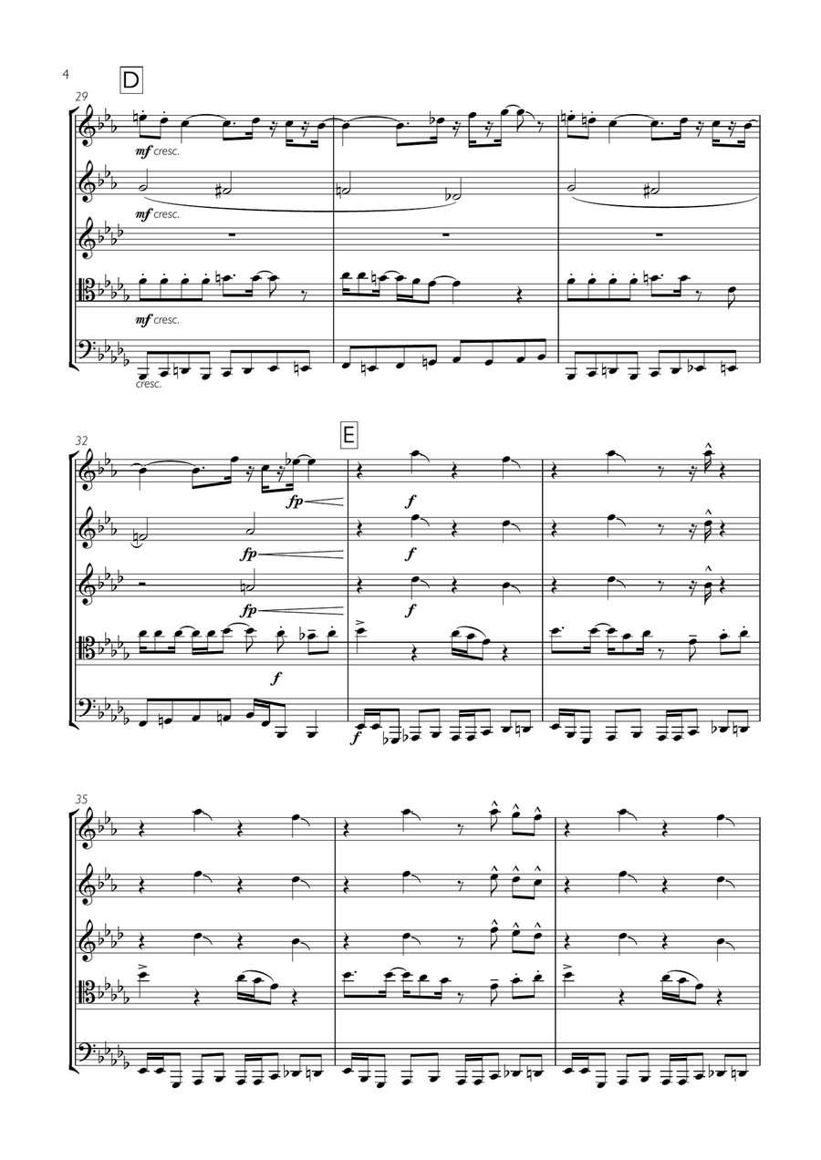 I Wish Brass Ensemble scores gallery preview page 4