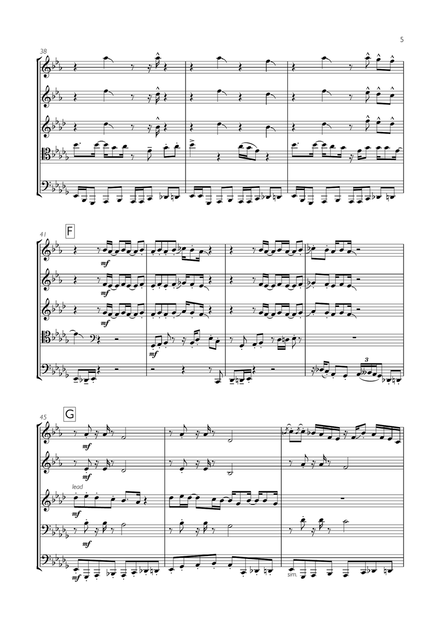 I Wish Brass Ensemble scores gallery preview page 5