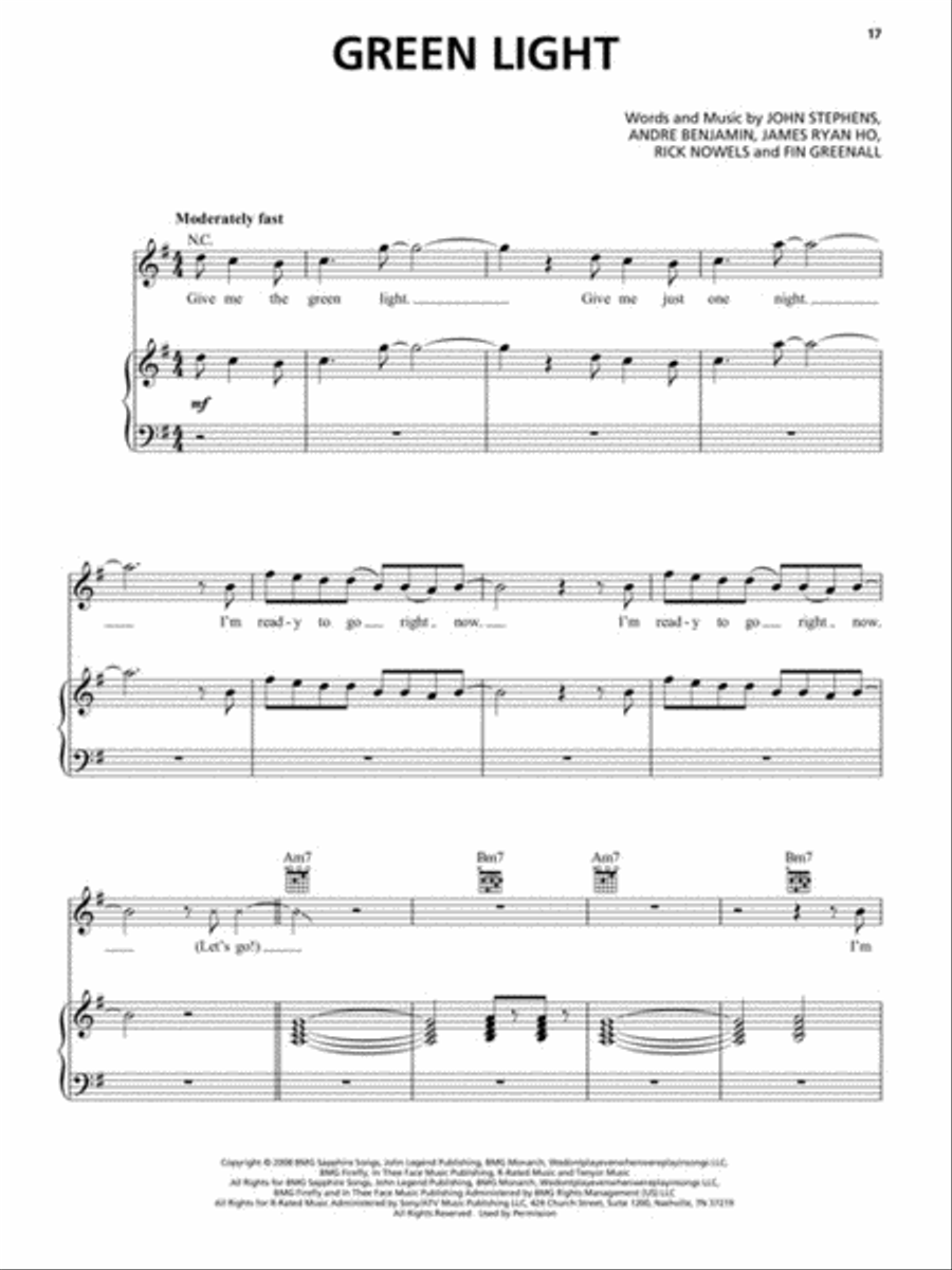 Best of John Legend – Updated Edition Piano, Vocal, Guitar scores gallery preview page 4