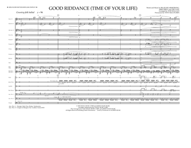 Good Riddance (Time of Your Life) - Full Score