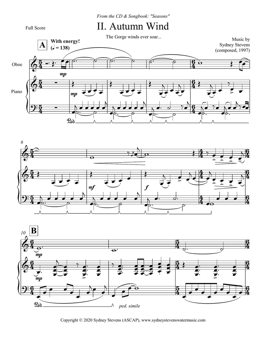Autumn Wind Woodwind Duet scores gallery preview page 2