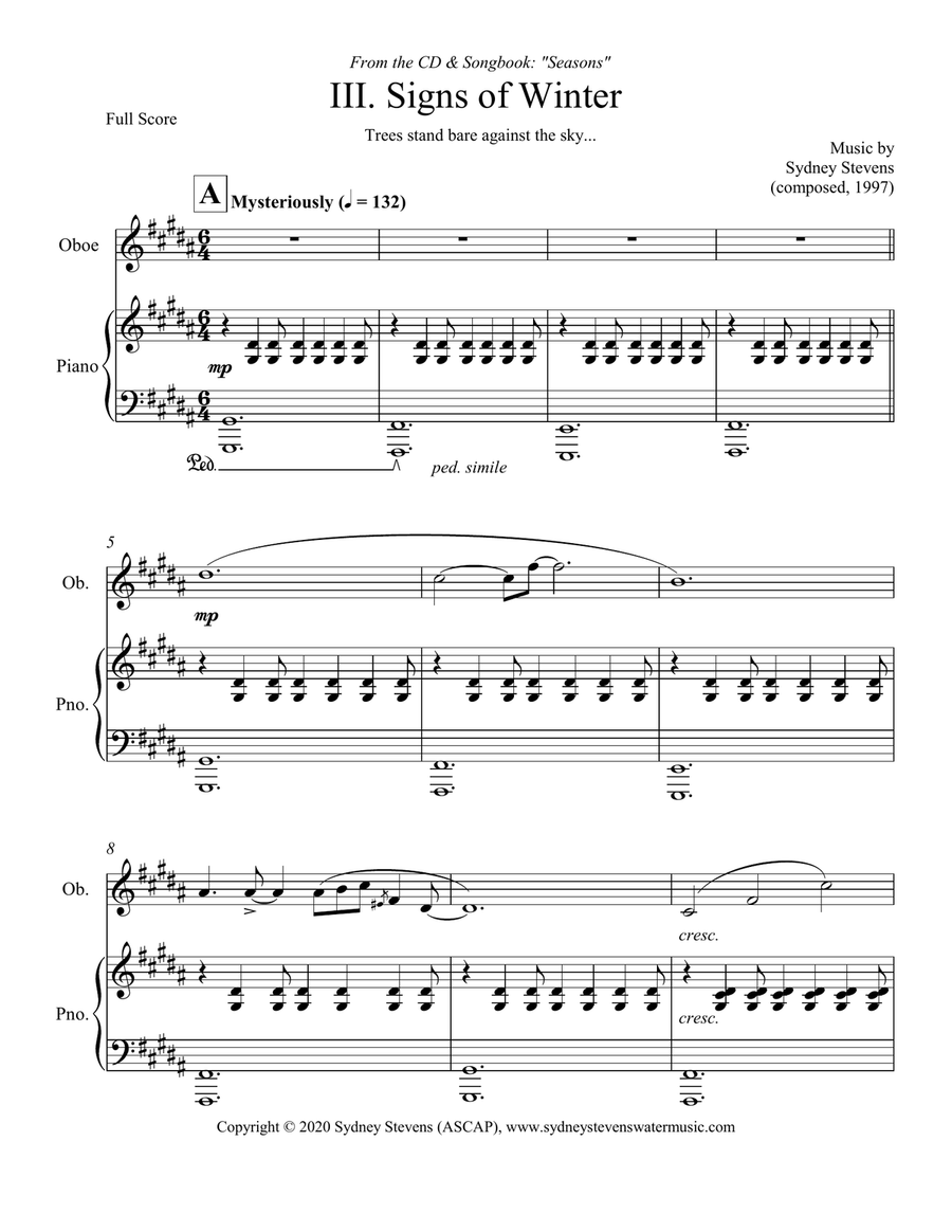 Signs of Winter Woodwind Duet scores gallery preview page 2