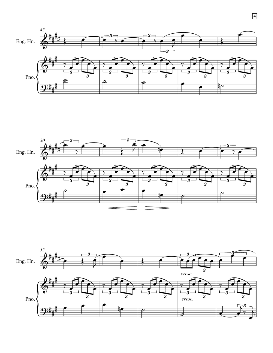 Clouds/Rain English Horn scores gallery preview page 5
