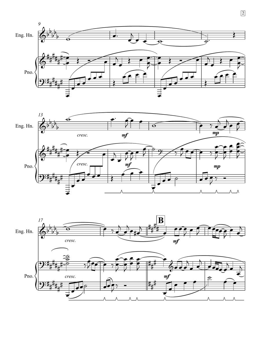 Snow English Horn scores gallery preview page 3