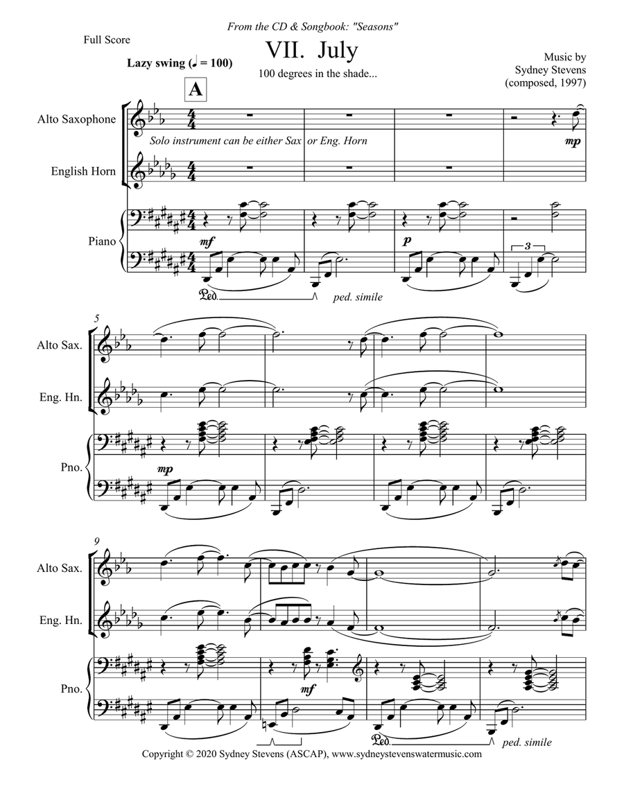 July Small Ensemble scores gallery preview page 2