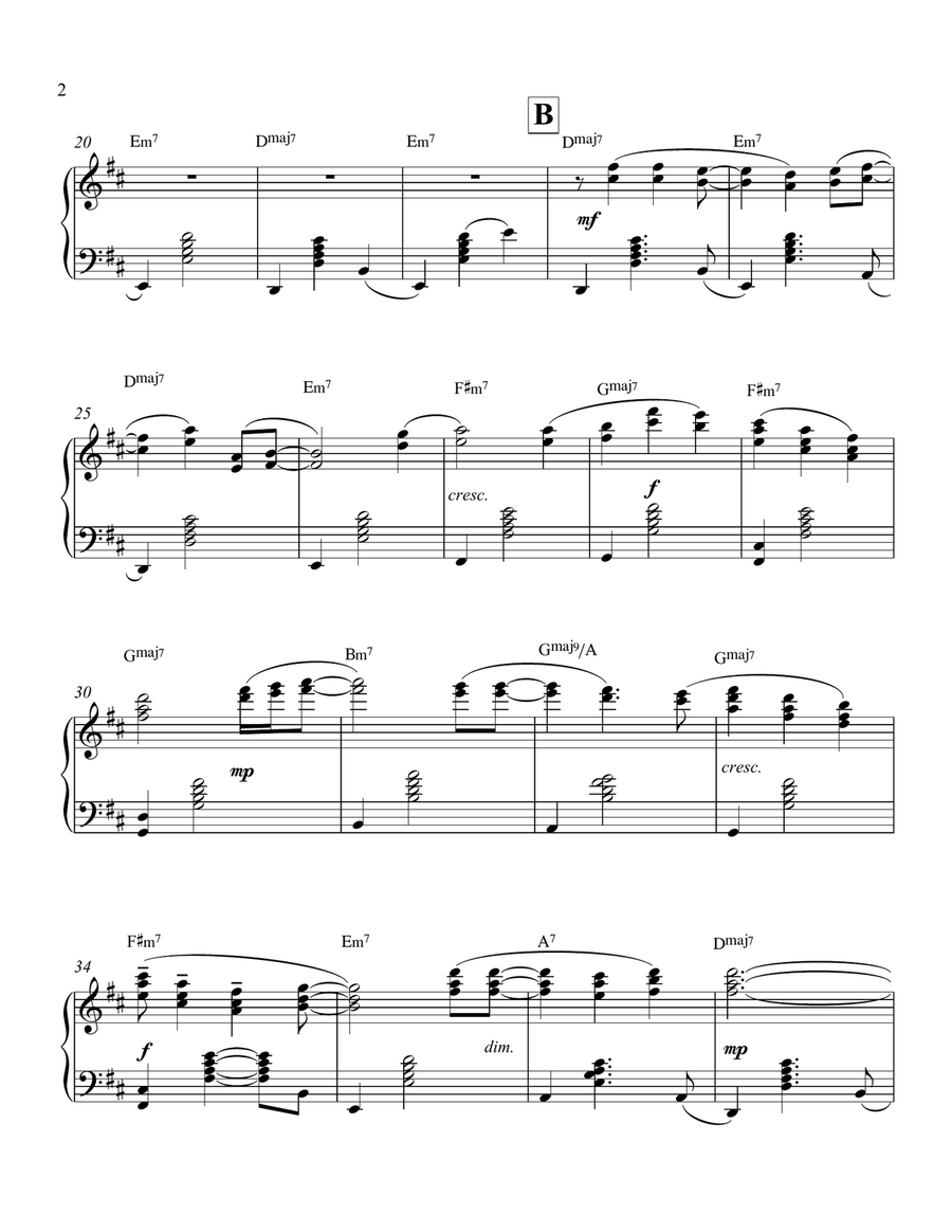 Waning Star Piano Solo scores gallery preview page 3