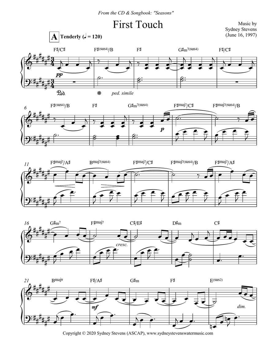 First Touch Piano Solo scores gallery preview page 2
