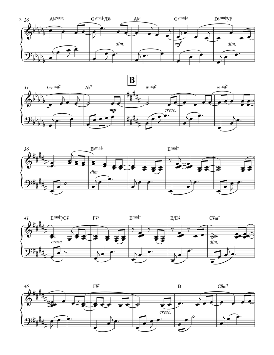 Reach for the Stars Piano Solo scores gallery preview page 3