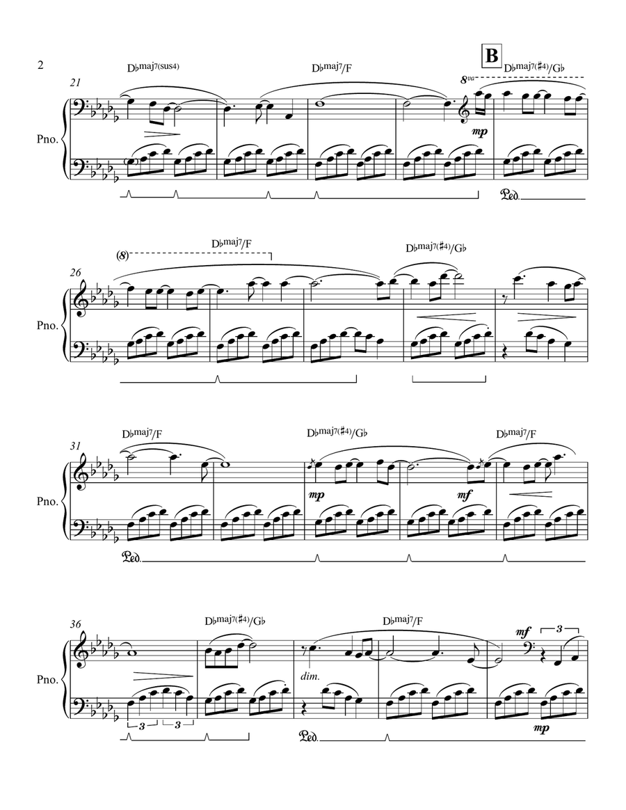 Dawn Piano Solo scores gallery preview page 3