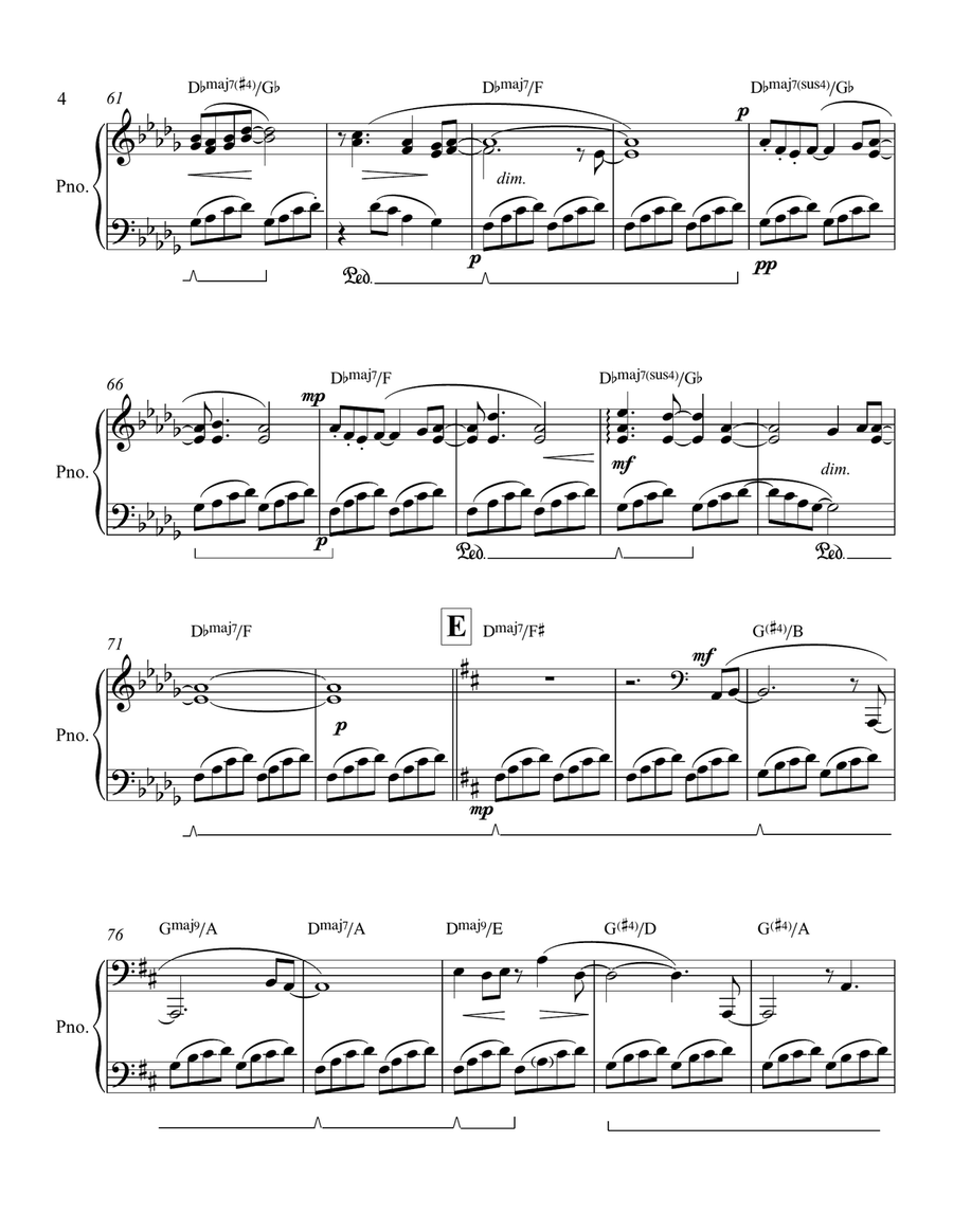 Dawn Piano Solo scores gallery preview page 5