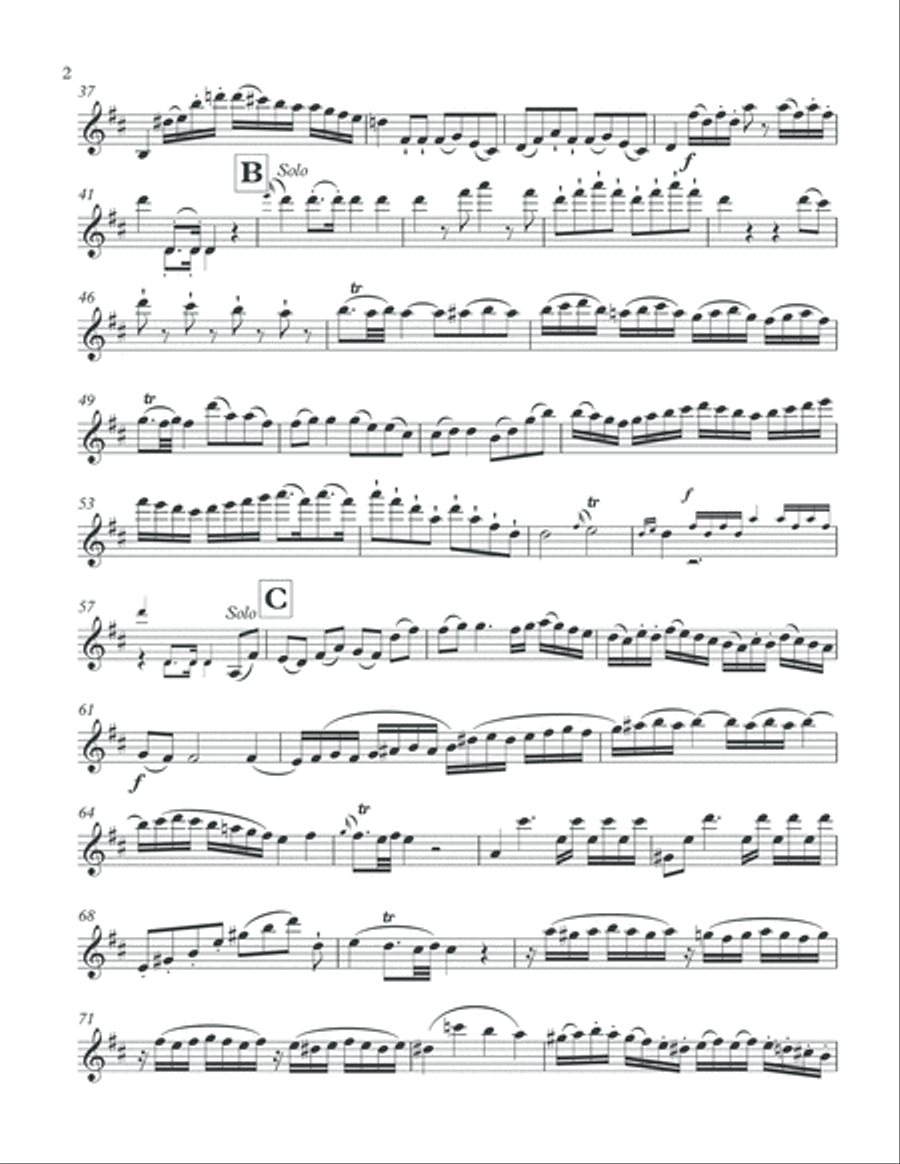 Mozart - Violin Concerto 4 - Violin solo part with cadenza by David Oistrakh Violin Solo scores gallery preview page 2