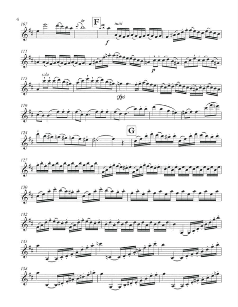 Mozart - Violin Concerto 4 - Violin solo part with cadenza by David Oistrakh Violin Solo scores gallery preview page 4