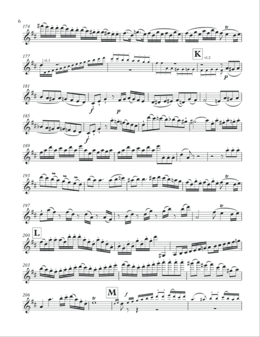 Mozart - Violin Concerto 4 - Violin solo part with cadenza by David Oistrakh Violin Solo scores gallery preview page 6