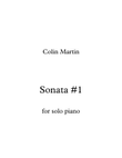 Sonata #1 for Solo Piano