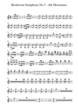 Beethoven symphony No.7 - 4th Movement (Transposed Horn in C)