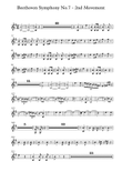 Beethoven symphony No.7 - 2nd Movement (Transposed Horn in F)
