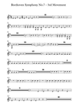 Beethoven symphony No.7 - 3rd Movement (Transposed Horn in F)