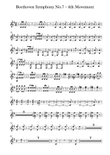 Beethoven symphony No.7 - 4th Movement (Transposed Horn in F)