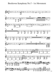 Beethoven symphony No.7 - 1st Movement (Transposed Horn in Bb)