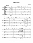 Three Equali for Four Violins