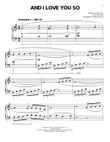 And I Love You So [Classical version] (arr. Phillip Keveren)