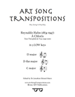 HAHN: À Chloris (in 3 low keys: D, D-flat, C major)