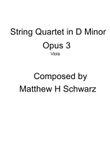 String Quartet 1 in D Minor - viola