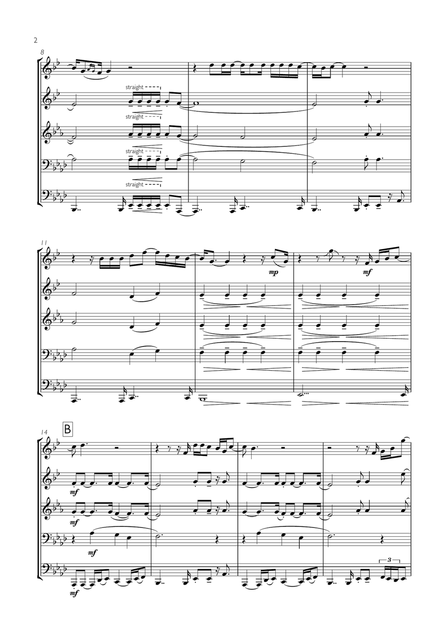 Easy Easy Brass Ensemble scores gallery preview page 2