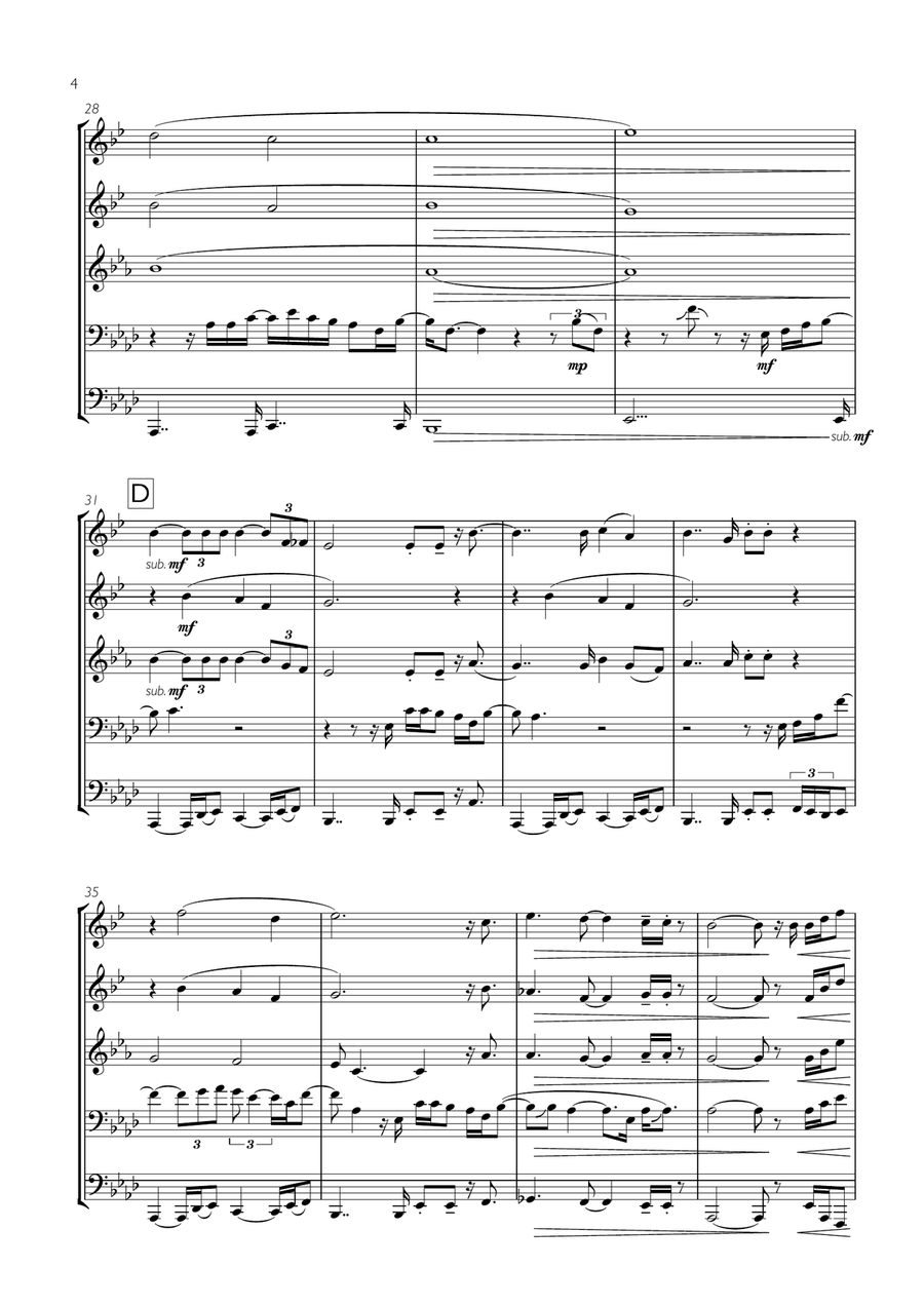 Easy Easy Brass Ensemble scores gallery preview page 4