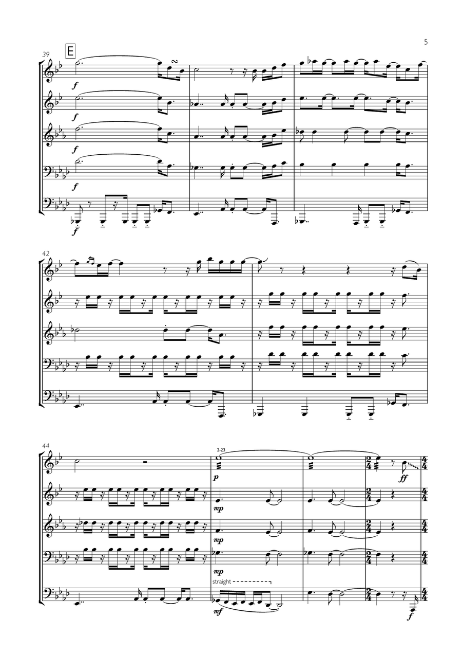Easy Easy Brass Ensemble scores gallery preview page 5