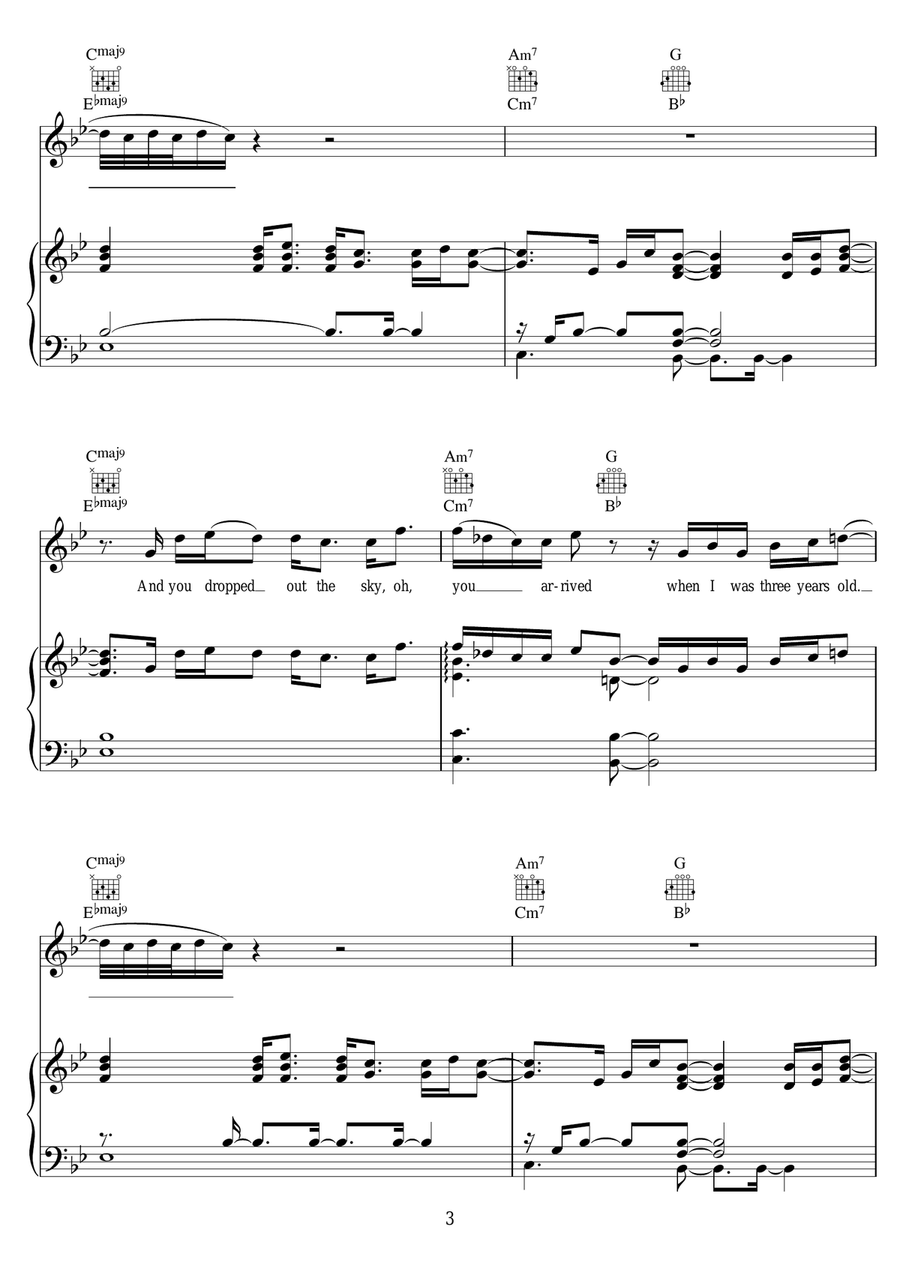 (No One Knows Me) Like The Piano Piano, Vocal scores gallery preview page 3