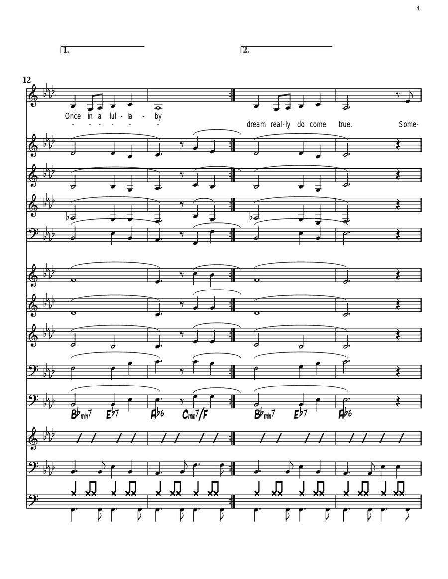 Over The Rainbow (from The Wizard Of Oz) Jazz Ensemble scores gallery preview page 5