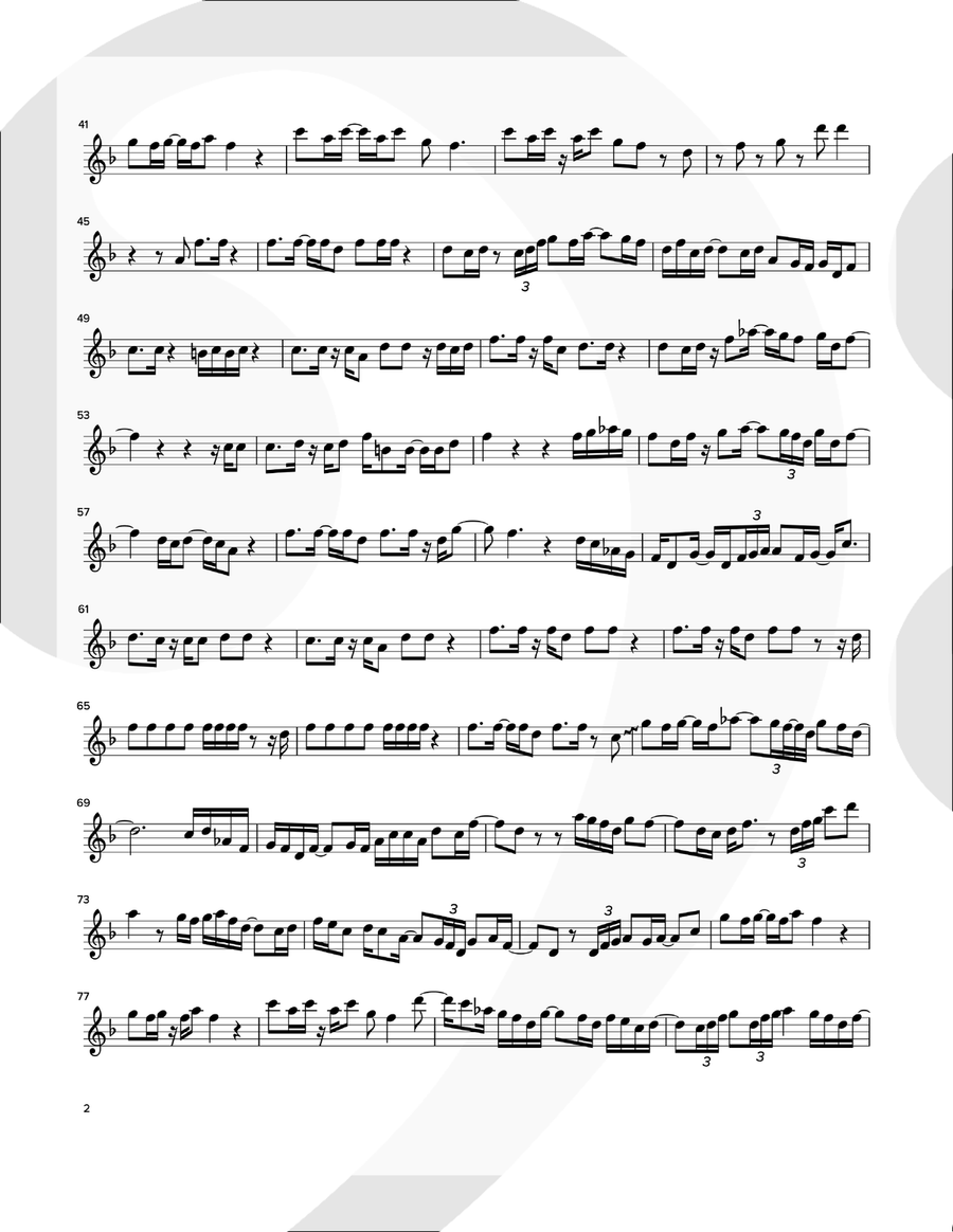 Uptown Funk Small Ensemble scores gallery preview page 2
