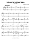 We Gather Together [Jazz version]
